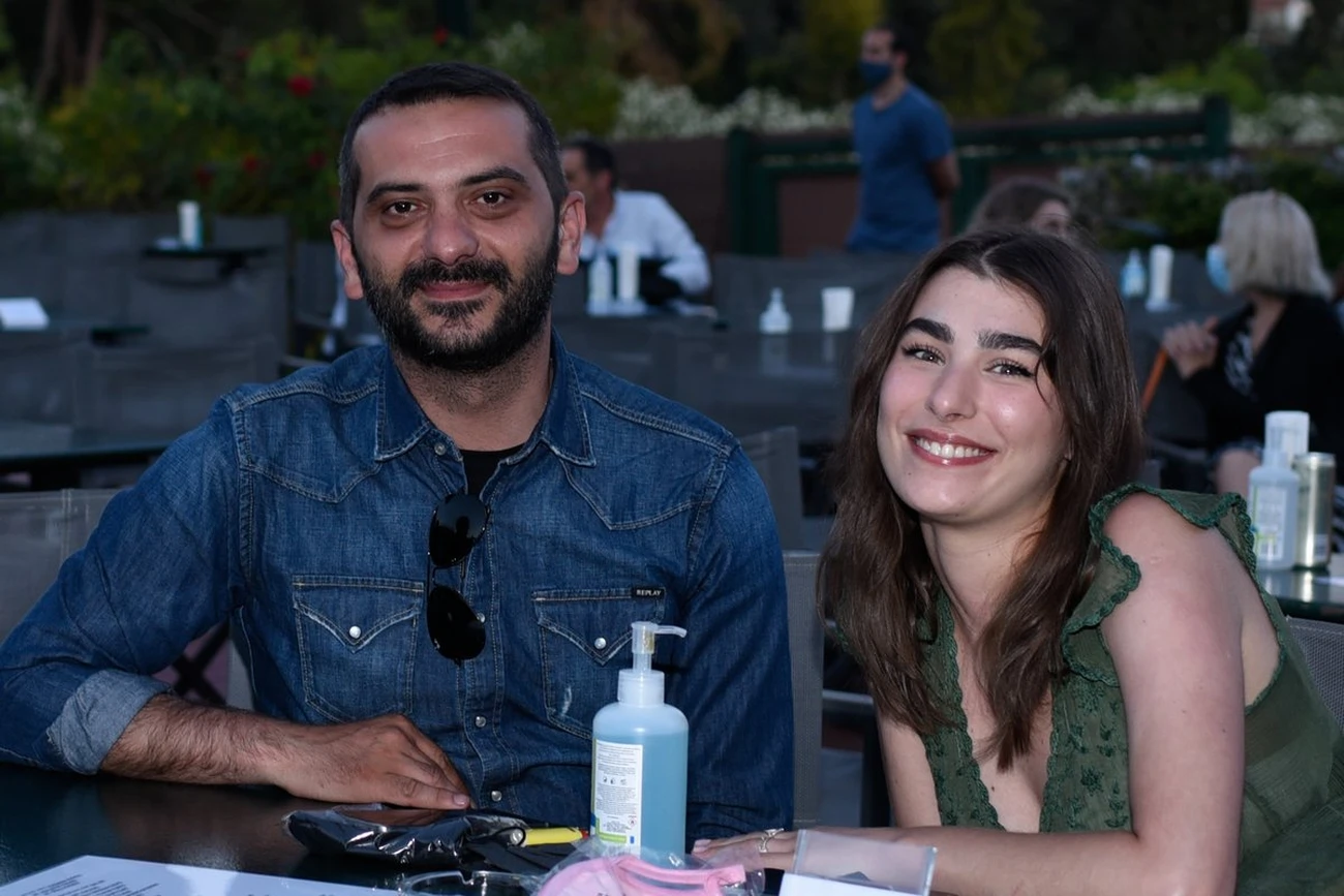 Πορτρέτο του Λεωνίδα Κουτσόπουλουme την πρώην σύζυγο του